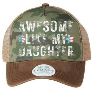 Awesome Like My Daughter Dad Fathers Day Legacy Tie Dye Trucker Hat