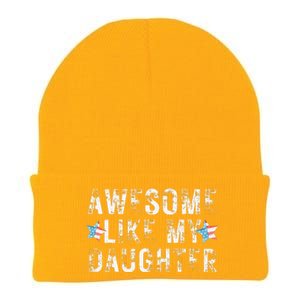 Awesome Like My Daughter Dad Fathers Day Knit Cap Winter Beanie