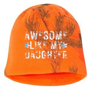 Awesome Like My Daughter Dad Fathers Day Kati - Camo Knit Beanie