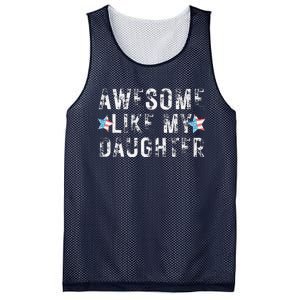 Awesome Like My Daughter Dad Fathers Day Mesh Reversible Basketball Jersey Tank