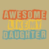 Awesome Like My Daughter Man Funny Fathers Day Retro Vintage T-Shirt