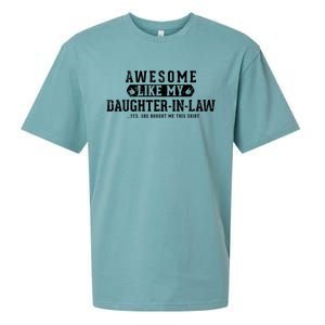 Awesome Like My Daughter In Law FatherS Day Funny Dad Joke Sueded Cloud Jersey T-Shirt