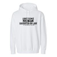 Awesome Like My Daughter In Law FatherS Day Funny Dad Joke Garment-Dyed Fleece Hoodie