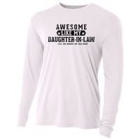 Awesome Like My Daughter In Law FatherS Day Funny Dad Joke Cooling Performance Long Sleeve Crew