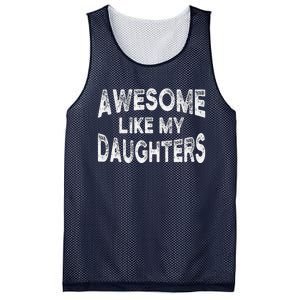 Awesome Like My Daughters Fathers Day Dad And Daughter Mesh Reversible Basketball Jersey Tank