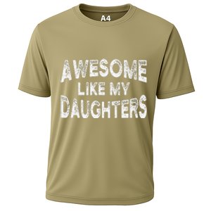 Awesome Like My Daughters Fathers Day Dad And Daughter Cooling Performance Crew T-Shirt