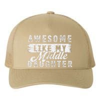 Awesome Like My Middle Daughter Retrofunny Fathers Day Yupoong Adult 5-Panel Trucker Hat