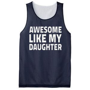 Awesome Like My Daughter Dad Fathers Day Mesh Reversible Basketball Jersey Tank