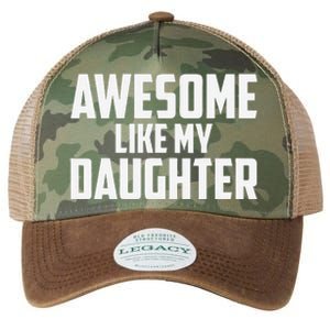 Awesome Like My Daughter Funny Dad Legacy Tie Dye Trucker Hat