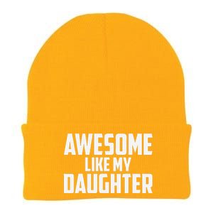 Awesome Like My Daughter Funny Dad Knit Cap Winter Beanie