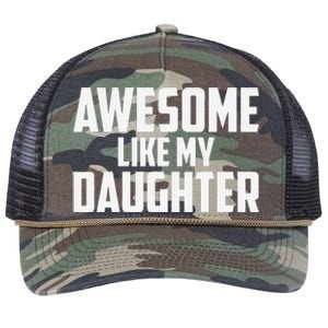 Awesome Like My Daughter Funny Dad Retro Rope Trucker Hat Cap