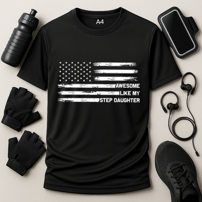 Awesome Like My Step Daughter Fathers Day Dad Joke Cooling Performance Crew T-Shirt