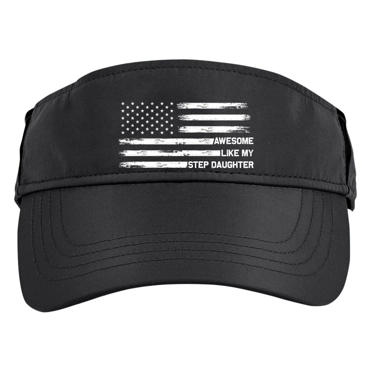 Awesome Like My Step Daughter Fathers Day Dad Joke Adult Drive Performance Visor