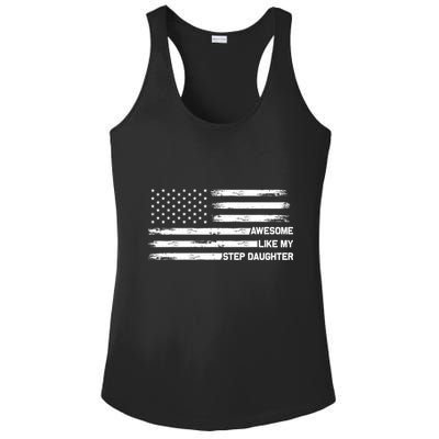 Awesome Like My Step Daughter Fathers Day Dad Joke Ladies PosiCharge Competitor Racerback Tank