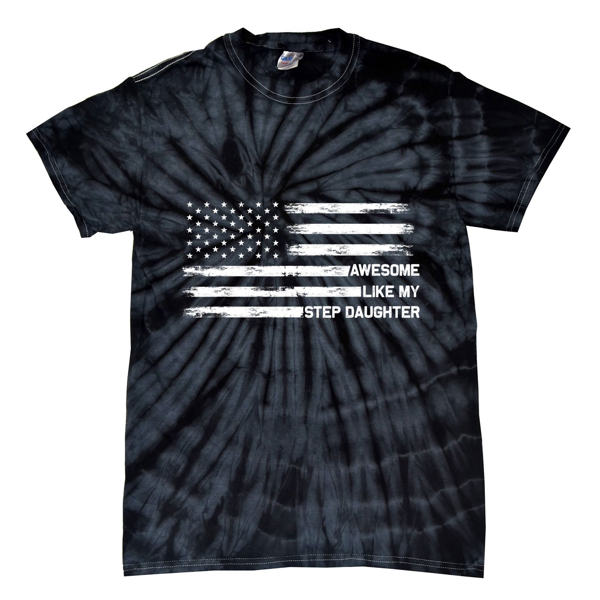 Awesome Like My Step Daughter Fathers Day Dad Joke Tie-Dye T-Shirt