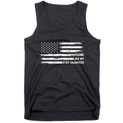 Awesome Like My Step Daughter Fathers Day Dad Joke Tank Top