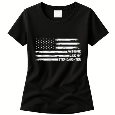 Awesome Like My Step Daughter Fathers Day Dad Joke Womens T-Shirt