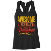 Awesome Like My Step Daughter Stepdad & Stepmom FatherS Day Women's Racerback Tank