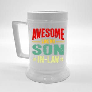 Awesome Like My Soninlaw Funny Mom Dad Joke Gift Beer Stein