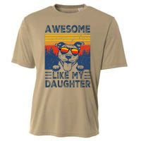 Awesome Like My Daughter Best Pitbull Dad Ever Pitbull Cooling Performance Crew T-Shirt