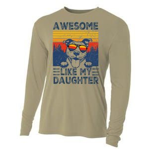 Awesome Like My Daughter Best Pitbull Dad Ever Pitbull Cooling Performance Long Sleeve Crew