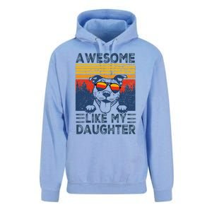 Awesome Like My Daughter Best Pitbull Dad Ever Pitbull Unisex Surf Hoodie