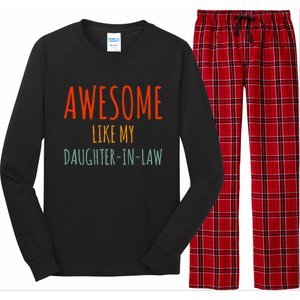 Awesome Like My Daughter In Law Awesome Fatherinlaw Long Sleeve Pajama Set