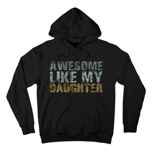 Awesome Like my Daughter Dad Gift Papa Father Day Hoodie