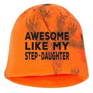 Awesome Like My Stepdaughter Funny Fathers Day Kati - Camo Knit Beanie