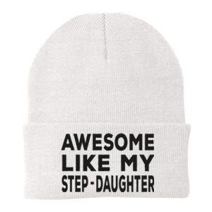 Awesome Like My Stepdaughter Funny Fathers Day Knit Cap Winter Beanie