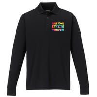 Awesome Like My Pawpaw Fathers Day Family Performance Long Sleeve Polo