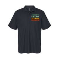 Awesome Like My Teenage Daughter FatherS Day Softstyle Adult Sport Polo