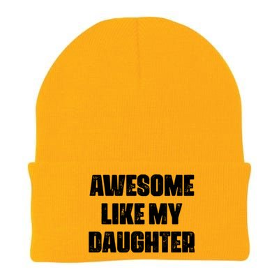 Awesome Like My Daughter Mother's Day Father's Day Mom Dad Knit Cap Winter Beanie