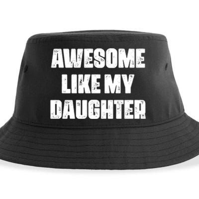 Awesome Like My Daughter Mother's Day Father's Day Mom Dad Sustainable Bucket Hat