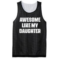 Awesome Like My Daughter Mother's Day Father's Day Mom Dad Mesh Reversible Basketball Jersey Tank