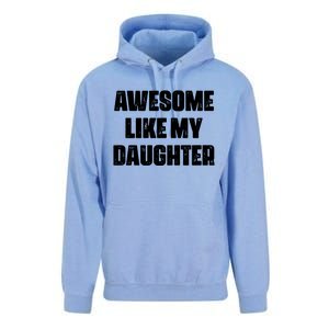 Awesome Like My Daughter Mother's Day Father's Day Mom Dad Unisex Surf Hoodie