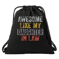 Awesome Like My Daughter In Law Vintage Drawstring Bag