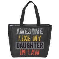 Awesome Like My Daughter In Law Vintage Zip Tote Bag