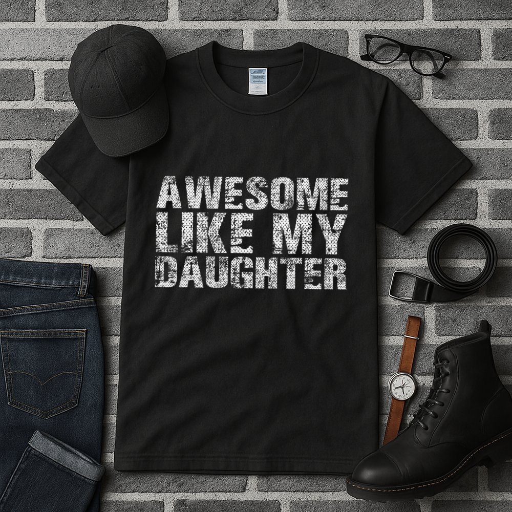 Awesome Like My Daughter Girl Dad Gift Papa Father Day Tall T-Shirt