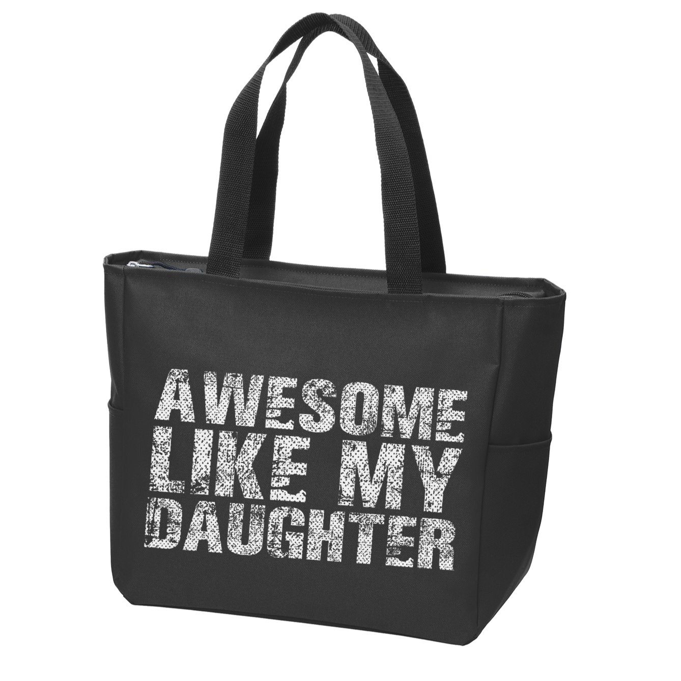 Awesome Like My Daughter Girl Dad Gift Papa Father Day Zip Tote Bag