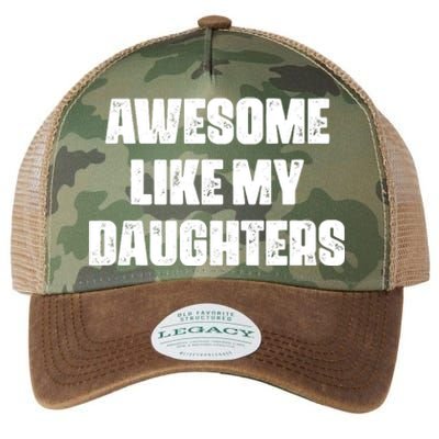 Awesome Like My Daughters Mother's Day Father's Day Mom Girl Dad Legacy Tie Dye Trucker Hat