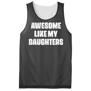 Awesome Like My Daughters Mother's Day Father's Day Mom Girl Dad Mesh Reversible Basketball Jersey Tank