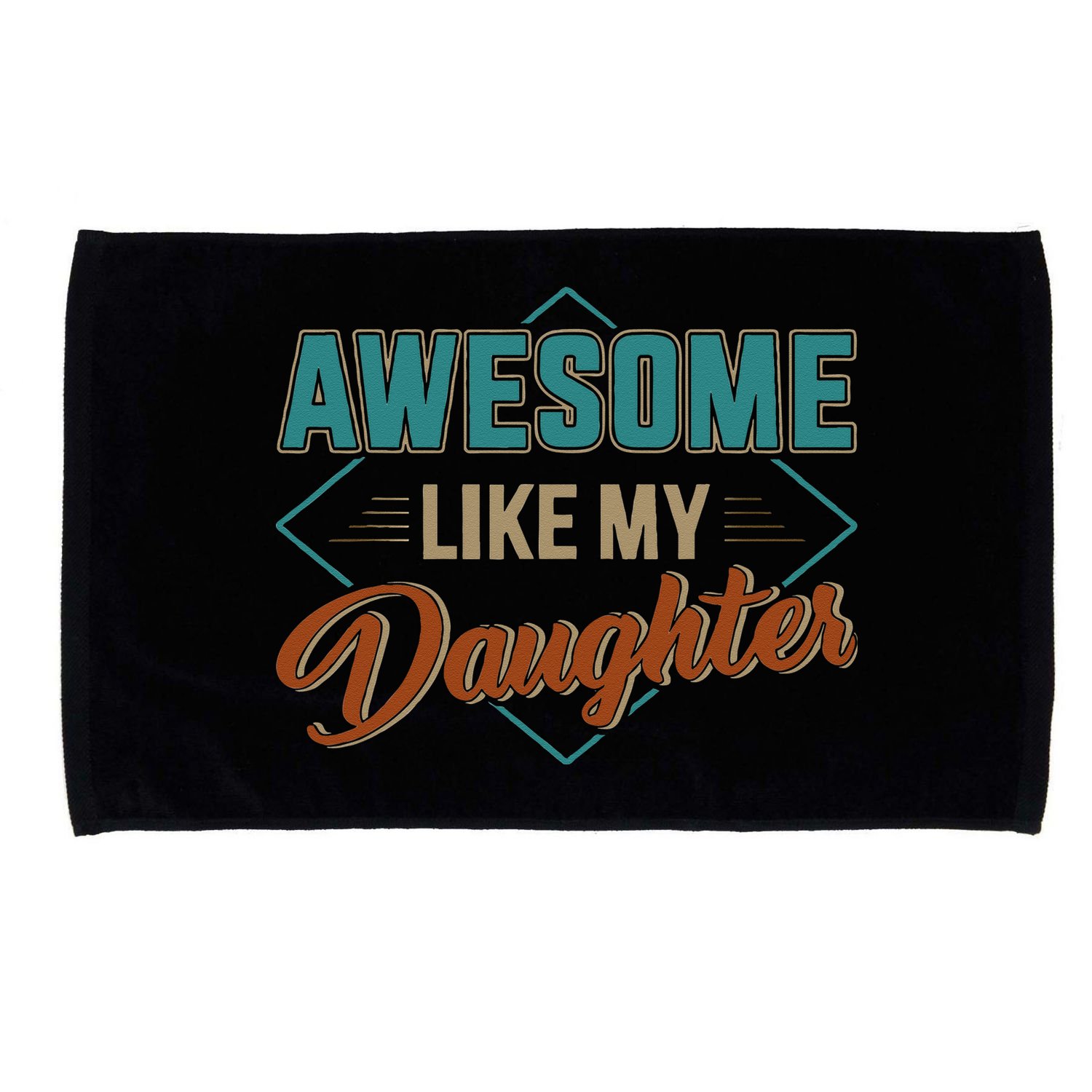 Awesome Like My Daughter For Dad On Fathers Day Microfiber Hand Towel