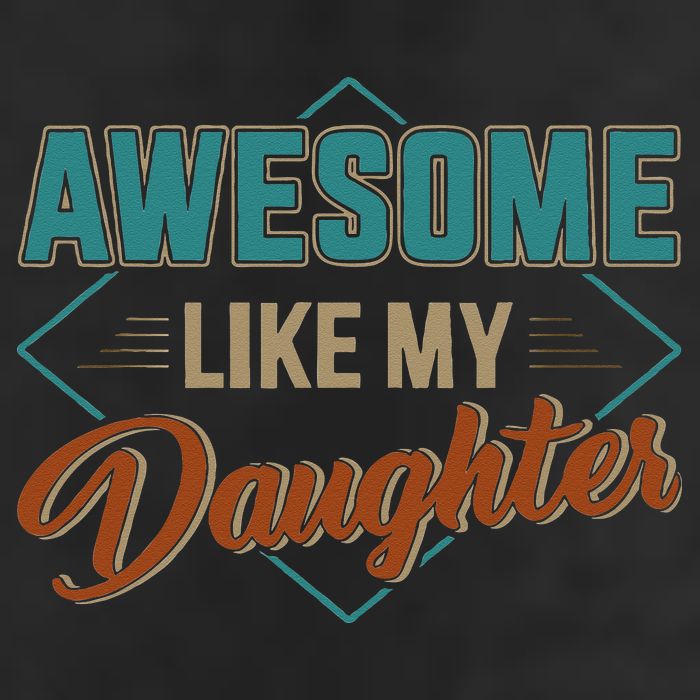 Awesome Like My Daughter For Dad On Fathers Day Microfiber Hand Towel
