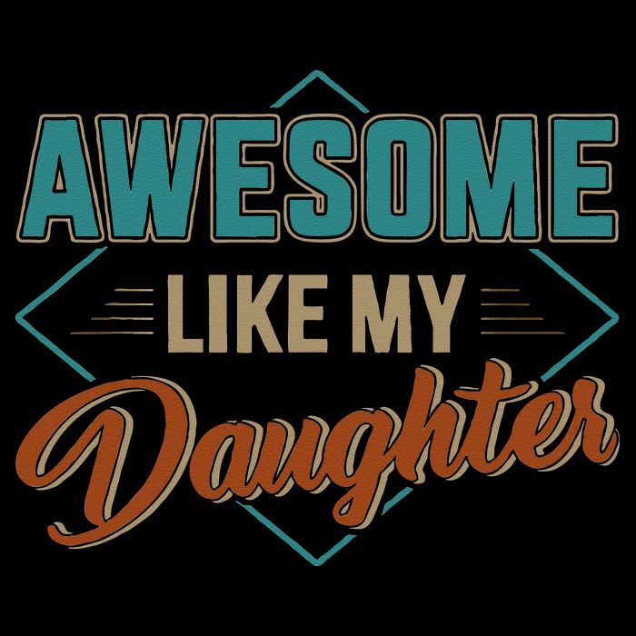 Awesome Like My Daughter For Dad On Fathers Day Cropped Pullover Crew