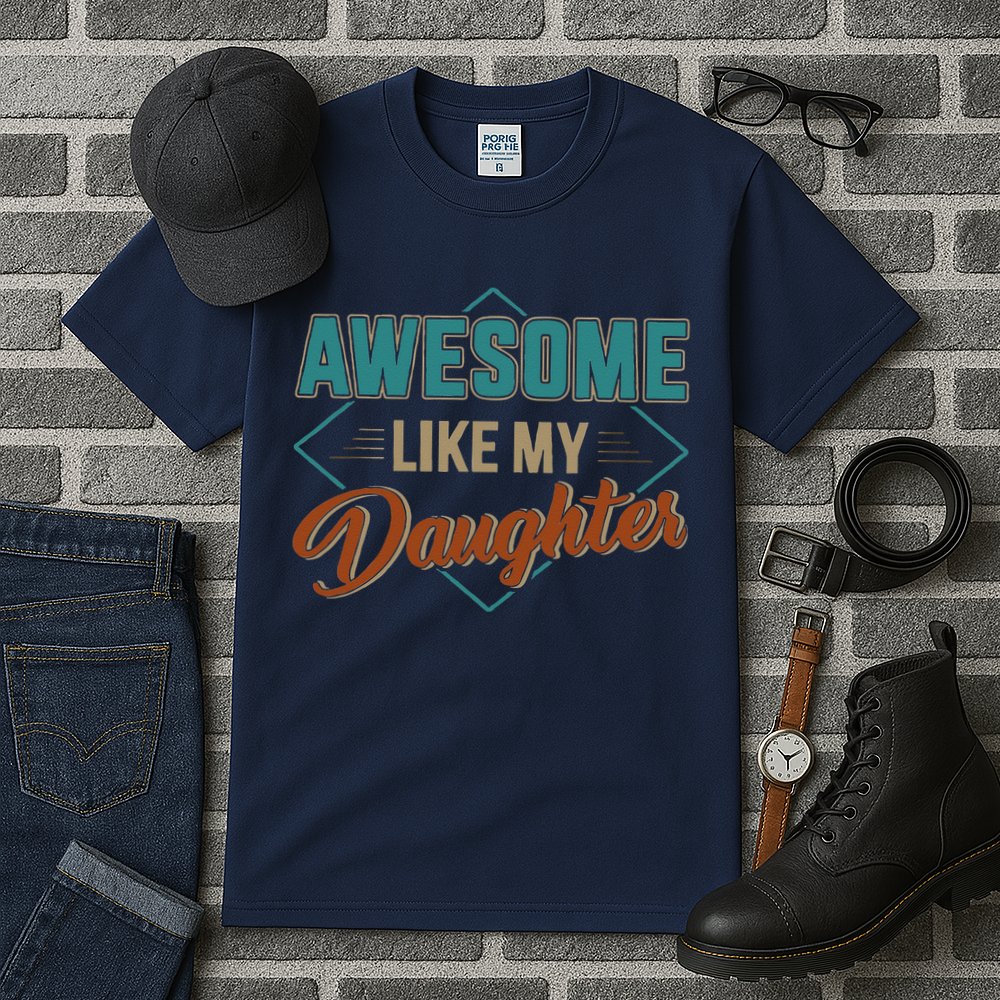 Awesome Like My Daughter For Dad On Fathers Day Tall T-Shirt