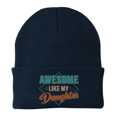 Awesome Like My Daughter For Dad On Fathers Day Beanie