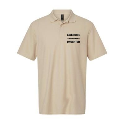 Awesome Like My Daughter Funny FatherS Day Dad Polo