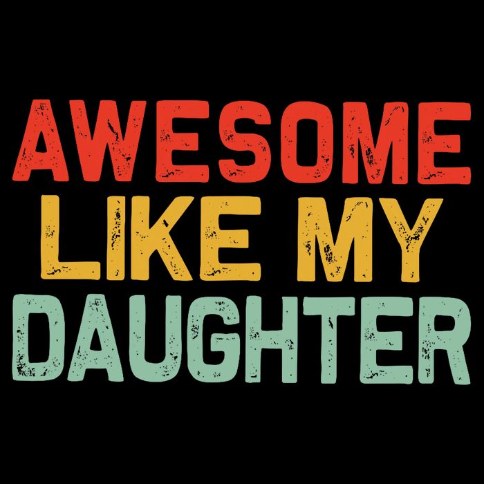Awesome Like My Daughter Funny Fathers Day Dad  Cooling Performance Long Sleeve Crew