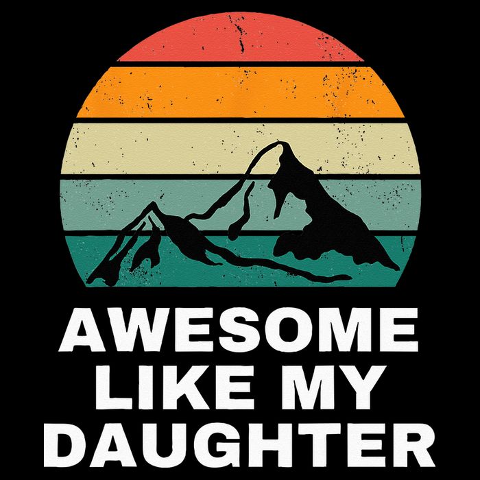 Awesome Like My Daughter Gift Funny Father's Day Sustainable Bucket Hat